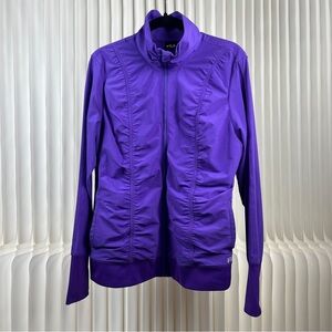 Fila Sport Cinched Full-Zip Lined Windbreaker Jacket with Thumbholes